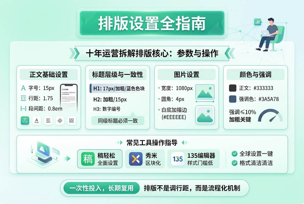 公众号文章排版怎么设置?全套详细参数设置教程